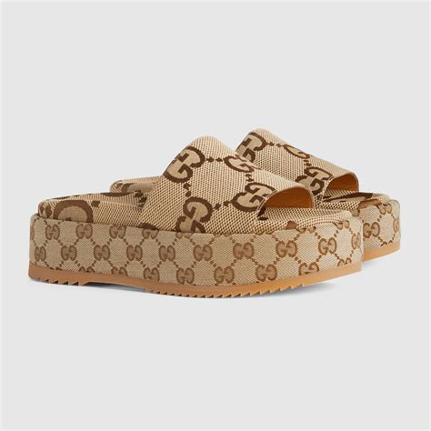 claquette plateforme gucci